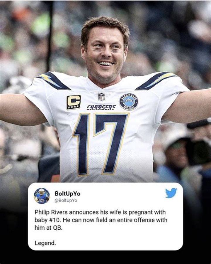 Former NFL QB Philip Rivers and wife Tiffany are expecting their 10th